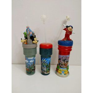 Disney Coca Cola 3D Tumblers Lot of 3